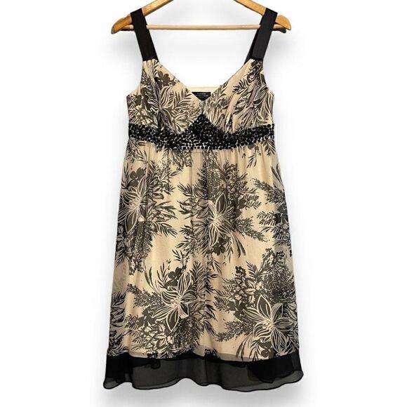 Tahari Floral 100% Silk Dress - Picture 1 of 10